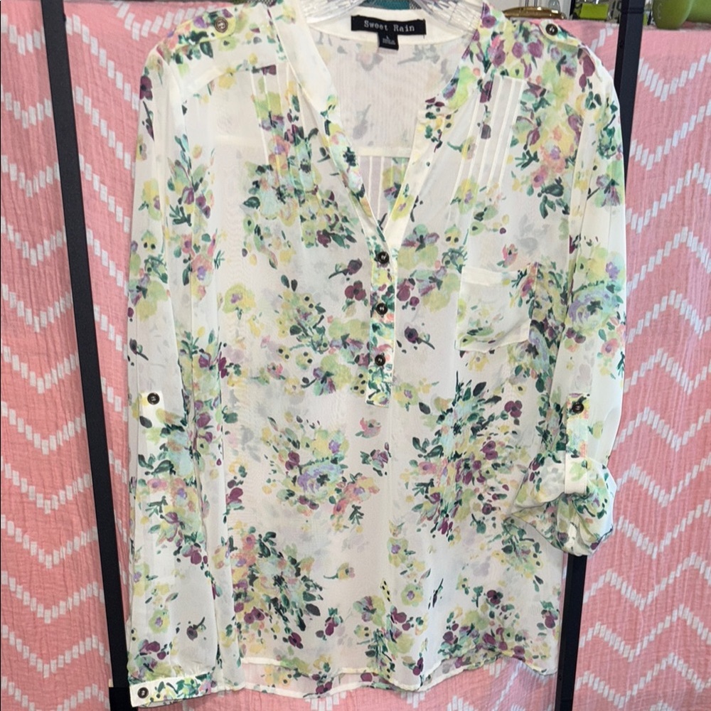 Pretty Sheer Blouse